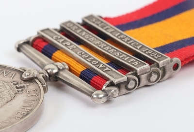Queens South Africa Medal to the Volunteer Company East Lancashire Regiment - 5