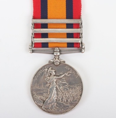Queens South Africa Medal to the Volunteer Company East Lancashire Regiment - 6