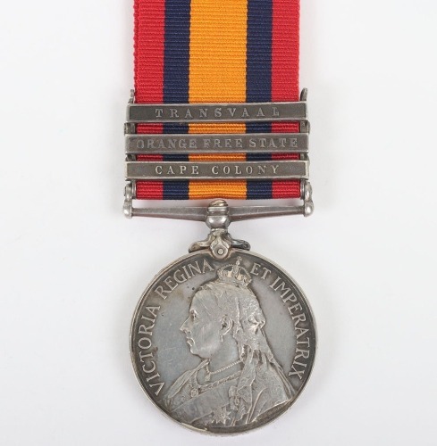Queens South Africa medal to the Norfolk Regiment
