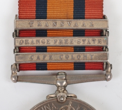 Queens South Africa Medal to the Loyal North Lancashire Regiment - 2