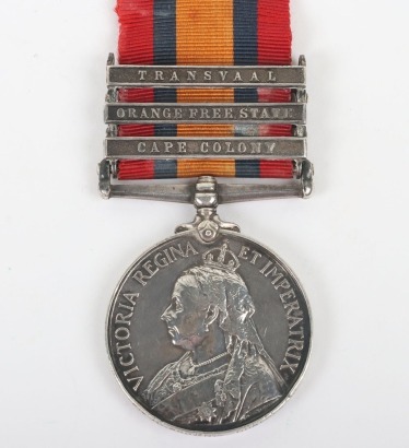 Queens South Africa Medal to the Norfolk Regiment for the 2nd Boer War,