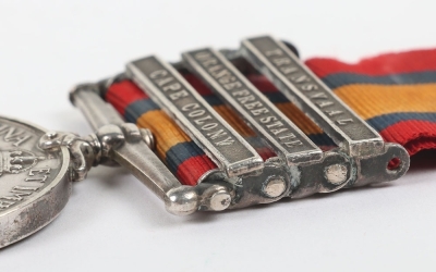 Queens South Africa Medal to the Norfolk Regiment for the 2nd Boer War, - 5