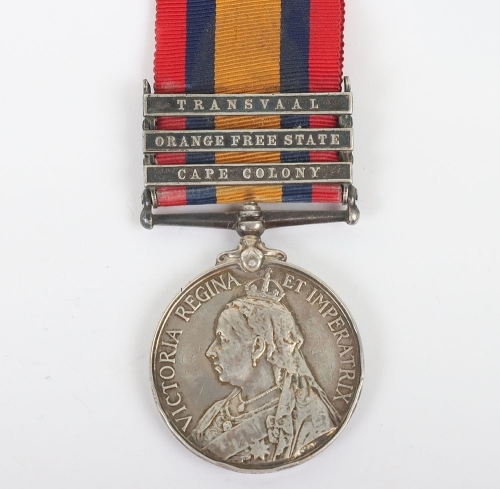 Queens South Africa Medal to the Wiltshire Regiment