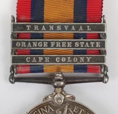 Queens South Africa Medal to the Wiltshire Regiment - 2