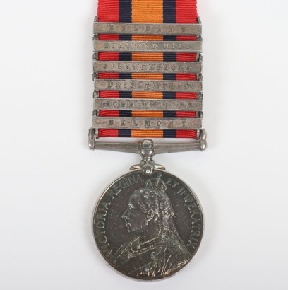 Queens South Africa Medal to the Coldstream Guards for service in the 2nd Boer War,