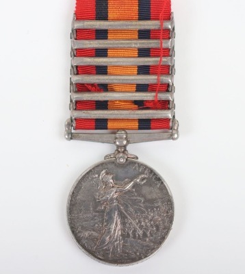 Queens South Africa Medal to the Coldstream Guards for service in the 2nd Boer War, - 6