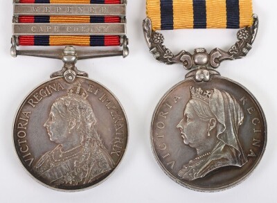 British South Africa Company Rhodesia 1896 and Second Boer War Officers Pair of Medals - 2