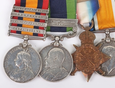 Boer War, North West Frontier & WW1 Medal Group of Six to the Seaforth Highlanders - 4