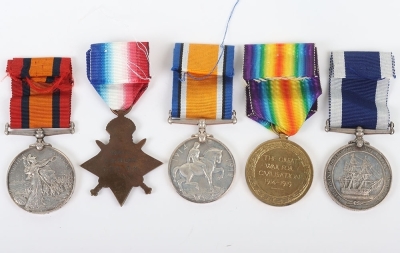 Royal Navy Long Service Medal Group of 5 Covering Continuous Service Over a 29-Year Period - 5