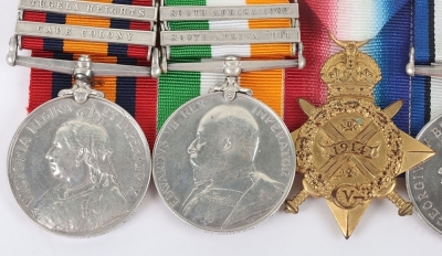 Boer War and WW1 Medal Group of Five to the Kings Royal Rifle Corps, - 4