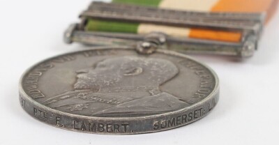 Kings South Africa Medal Somerset Light Infantry - 4
