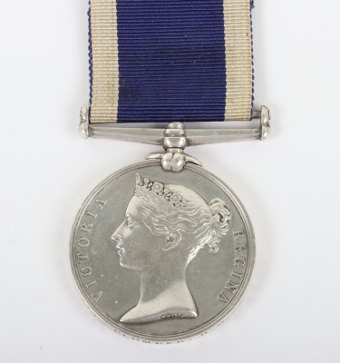 Victorian Navy Long Service and Good Conduct Medal to a Plumber on H.M.S. Tyne.
