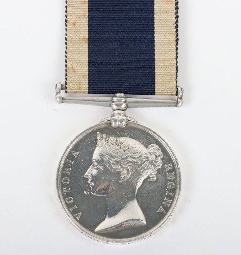 Victorian Navy Long Service and Good Conduct Medal to a Plumber on H.M.S. Asia