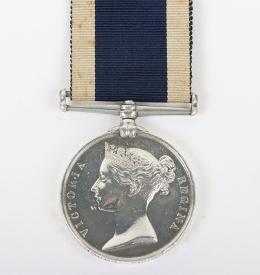 Victorian Navy Long Service and Good Conduct Medal to a Plumber on H.M.S. Asia