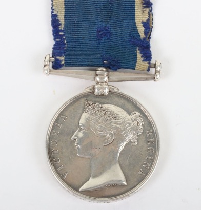 Victorian Navy Long Service and Good Conduct Medal to a Plumber on H.M.S. Victor Emanuel,