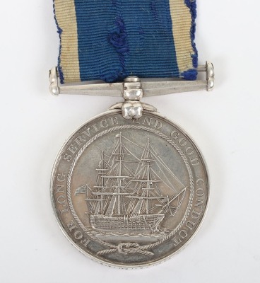 Victorian Navy Long Service and Good Conduct Medal to a Plumber on H.M.S. Victor Emanuel, - 3