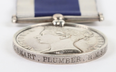 Victorian Navy Long Service and Good Conduct Medal to a Plumber on H.M.S. Revenge - 2