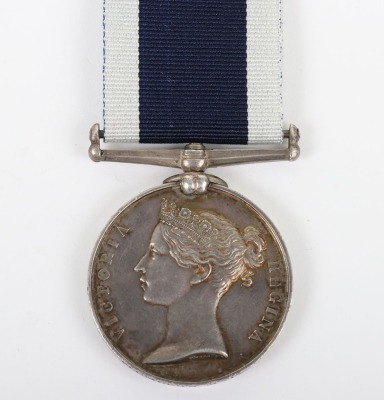 Victorian Navy Long Service Good Conduct Medal to a Plumbers Mate on H.M.S. Triumph