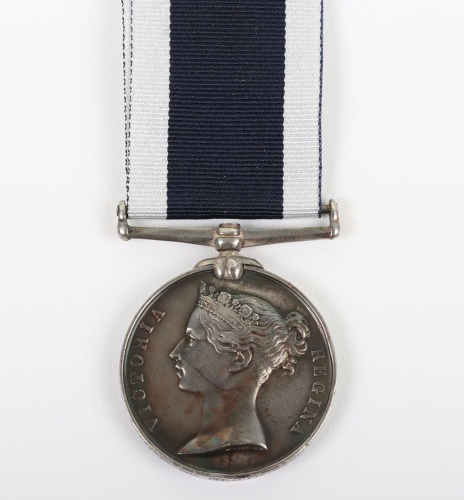 Victorian Royal Navy Long Service and Good Conduct Medal HMS Crocodile