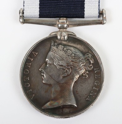 Victorian Royal Navy Long Service and Good Conduct Medal HMS Crocodile - 3