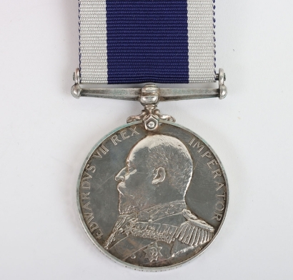Edwardian Navy Long Service and Good Conduct Medal to a Plumber on H.M.S. Commonwealth
