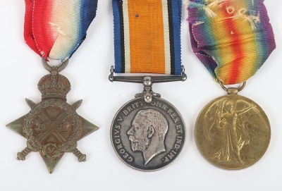 Great War 1914-15 Star Medal Trio to an Officers Cook in the Royal Navy who was Discharged After Less than a Year&rsquo;s Service with his Services no Longer Being Required