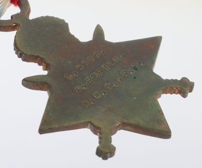 Great War 1914-15 Star Medal Trio to an Officers Cook in the Royal Navy who was Discharged After Less than a Year&rsquo;s Service with his Services no Longer Being Required - 4