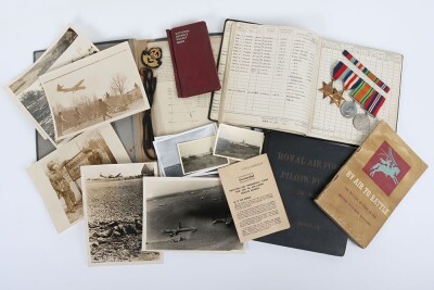 WW2 British Medal and Log Book Grouping of Pilot II Charles A V Brockbank, Flew Horsa Gliders for the Glider Pilot Regiment During Operation Varsity (Rhine Crossing)