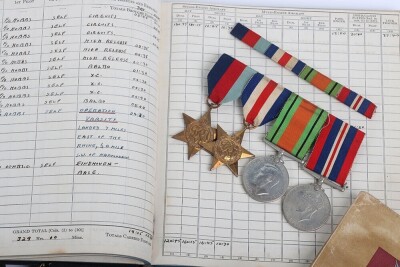 WW2 British Medal and Log Book Grouping of Pilot II Charles A V Brockbank, Flew Horsa Gliders for the Glider Pilot Regiment During Operation Varsity (Rhine Crossing) - 2