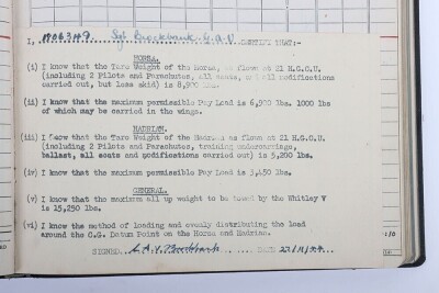 WW2 British Medal and Log Book Grouping of Pilot II Charles A V Brockbank, Flew Horsa Gliders for the Glider Pilot Regiment During Operation Varsity (Rhine Crossing) - 11