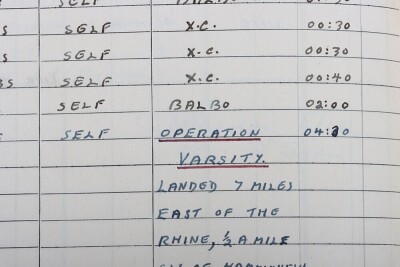 WW2 British Medal and Log Book Grouping of Pilot II Charles A V Brockbank, Flew Horsa Gliders for the Glider Pilot Regiment During Operation Varsity (Rhine Crossing) - 13