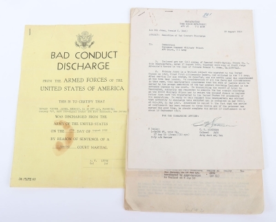 WW2 British Campaign Medals of Ronald Victor Jones who After WW2 Emigrated to the USA on the RMS Queen Mary, Later Joining the US Army Before Deserting and Being Discharged From the US Army for Bad Conduct - 11