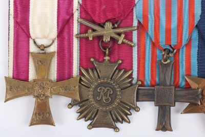 WW2 Polish Cross of Valour and Monte Cassino Medal Group of Seven - 2