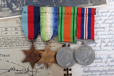 WW2 Royal Air Force No202 Squadron Medal and Log Book Grouping - 5