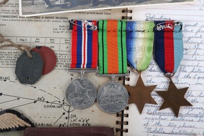 WW2 Royal Air Force No202 Squadron Medal and Log Book Grouping - 8