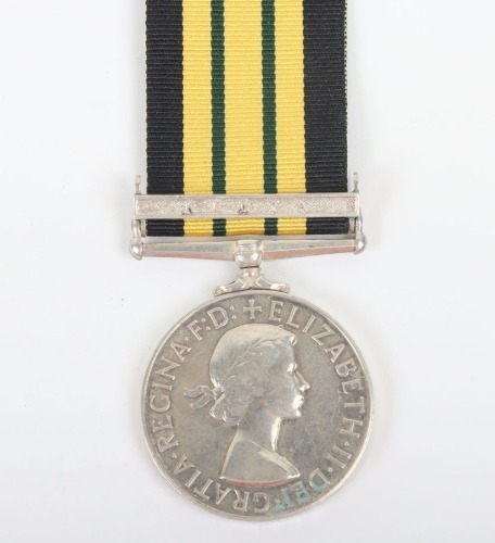 Africa General Service Medal to the Kings African Rifles for the Mau Mau Uprising