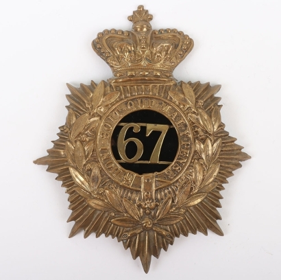 Victorian 67th (South Hampshire) Regiment of Foot 1878-1881 Other Ranks Helmet Plate