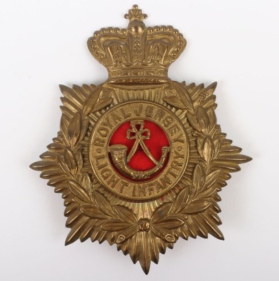 Royal Jersey Light Infantry Other Ranks Helmet Plate