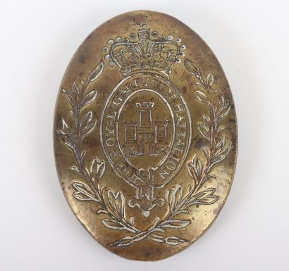 Rare Isle of Wight Royal Garrison Battalion Shoulder Belt Plate 1795-1802