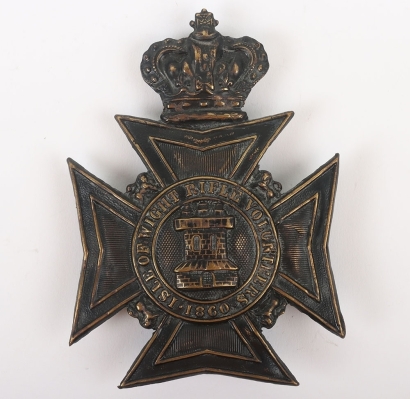Victorian Isle of Wight Rifle Volunteers Other Ranks Helmet Plate
