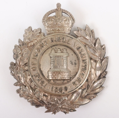 Post 1902 Isle of Wight Rifle Volunteers Officers Cross Belt Plate