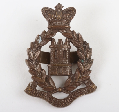 Rare Victorian Isle of Wight Rifles Officers Field Cap Badge