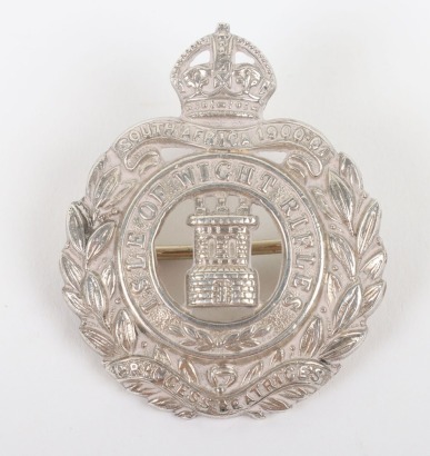 Isle of Wight Rifles Officers Field Service Cap Badge