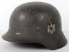 WW2 German Army M-35 Double Decal Steel Combat Helmet