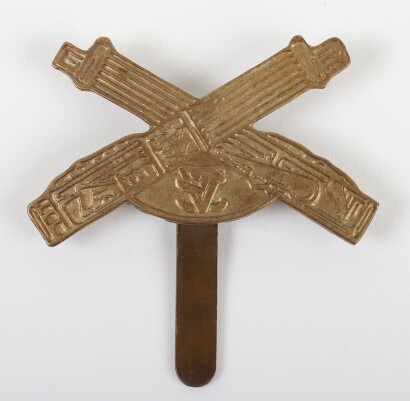 Scarce Singapore Volunteer Corps Machine Gun Section Cap Badge