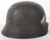 WW2 German Army M-35 Double Decal Steel Combat Helmet - 3