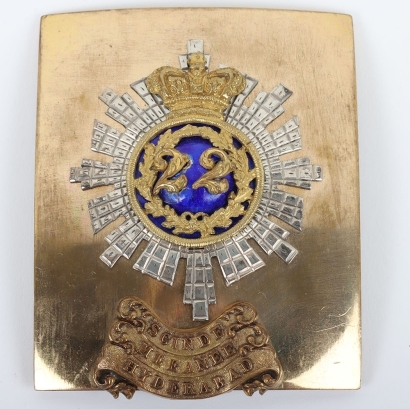 22nd (Cheshire) Regiment of Foot Shoulder Belt Plate Circa 1845