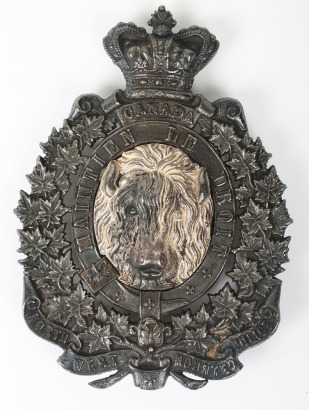 Rare Victorian Canadian North West Mounted Police Sabretache Badge
