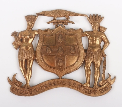 Jamaica Militia Overlay from Officers Cross Belt Plate.