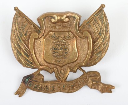 South African Boer War Orange Free States Artillery Slouch Hat Badge